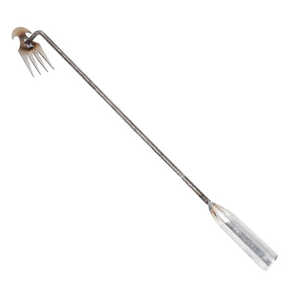Stand Up Weeding Remover Heavy Duty Iron Multifunctional Garden Hoe Weed Pulling Tool for Landscaping and Yard Maintenance