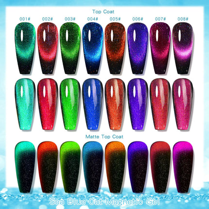 Semi Permanent Lacquer Hybrid Varnish Galaxy Crystal Cat Eye Gel Manicure DIY with Glitter Effect