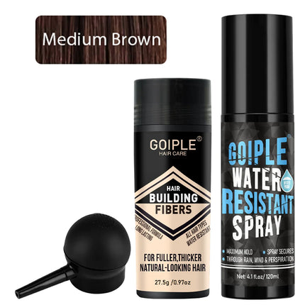 Maximum Hold Hair Fiber Waterproof Spray Hair Building Fibers Perfect for All-Day Wear Fiberhold Spray for Fine or Thinning Hair