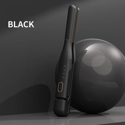 Rechargeable Slim Wireless Hair Straightener Men's short hair curling iron, dual-use for straightening and curling, mini hair st