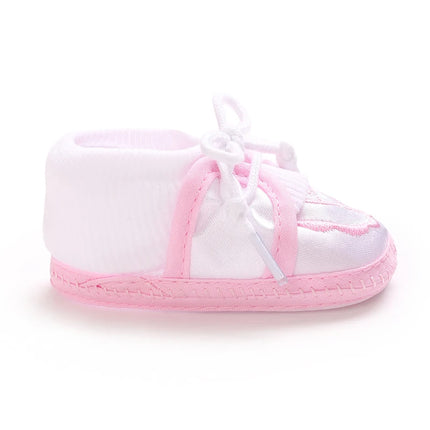 Multiple Options Newborn Baby First Baptist Shoe: Newborn Boy and Girl White Baptist Shoes Soft Sole Walking Shoes Size-9CM-10CM
