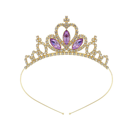 Kids Rhinestone Tiara Princess Headband for Girls Birthday Accessories Bridal Crystal Crown Tiara Wedding Hair Jewelry