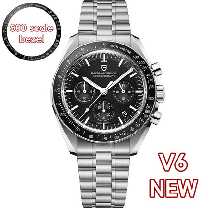 PAGANI DESIGN 2026 New V5 PD1701 Men's Watches Luxury Quartz Watch Men Sport Speed Chronograph AR Sapphire glass 100M Waterproof