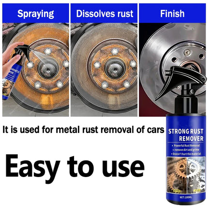 Clean Metal Iron Prowder Quickly Auto Exhaust Pipe Rust Derusting Spray Stain Removal Agent