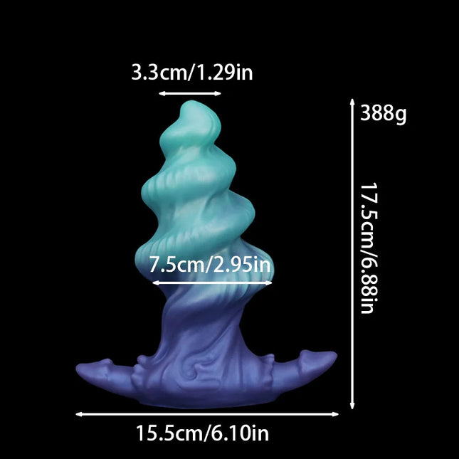 Monster Dildo Anal Plug Spiral Sex Toy Butt for Men Prostate Massager Anal Penetration Dilation Masturbator G-spot Stimulator 18+