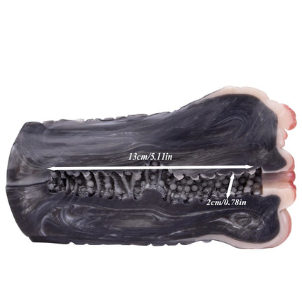 GEEBA Dual Hole Animal Pussy Man Penis Stroker Fantasy Silicone Male Masturbator Realistic Vagina Pocket Onahole Adult Sex Toys