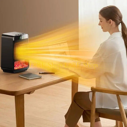L8RE 1000W Electric Heater Portable Desktop Fan Heater Heating Warm Air Blower Home Warmer Machine for Winter Bedroom