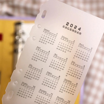 45 Sheets Business A5 A6 Loose Leaf Notebook Refill Spiral Binder Index Inside Page Monthly Weekly To Do List Paper Stationery