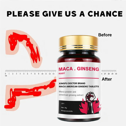 Male Enhancing Supplement with Black Maca, Stamina & Energy, Men's Muscle Enlargement
