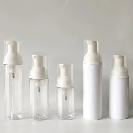 14/28PCS Transparent Empty eylelash foam pump bottle cream cleanser bubble plastic bottle mascara cleansing bottle