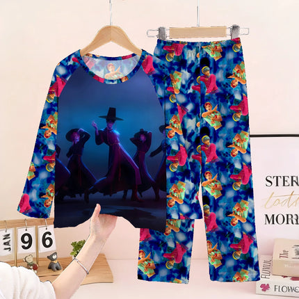 2026 Autumn Children Pajama Sets Cartoon Hunter Sleepwear for Kids 2-14years Teen Pijamas Boys Girls Loungewear Baby Clothes