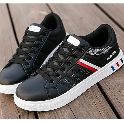 2024 Men's Casual Sneakers New Fashion Lace-up White Shoes Student Comfort Sports Plus Size Vulcanized Shoes Zapatillas De Hombre