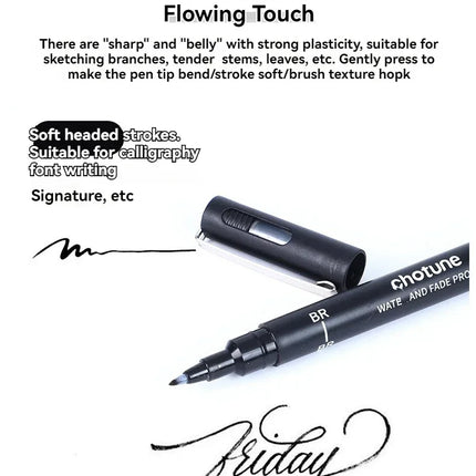 3/15Tip Black Pigment Micro-Pen Fineliner Ink Pens,Drawing Artist Illustration Pens Multiliner for Sketching Anime Manga Design