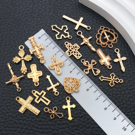20/100 Styles Antique Silver Crosses - Perfect for Handmade Jewelry like Necklaces, Bracelets & Earrings"