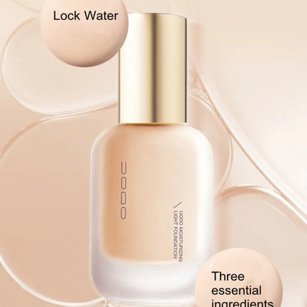 UODO Hydrating Oil-Control Foundation Liquid Long-Lasting Matte Finish Lightweight Formula For Oily&Combination Skin Base Makeup