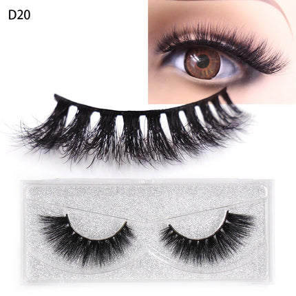 LEHUAMAO 5D Mink Hair False Eyelashes Wispy Cross Natural Mink Lashes Fluffy Eyelash Extension Tools Makeup Handmade Eye lashes