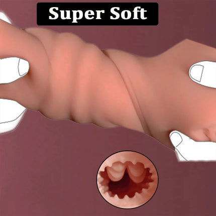 2 IN 1 Sex Toys Masturbation For Men Deep Throat Artificial Real Pussy Oral Male Masturbator Realistic Vagina Adult Pocket Pussy