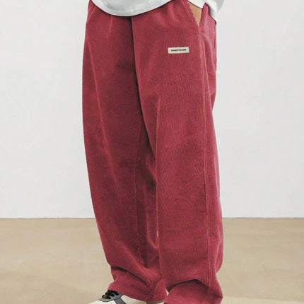 Men's Casual Pants Loose Pants Corduroy Breathable Loose Outdoor Pants Fashionable Design Jogging Pants 2026 New Casual Pants