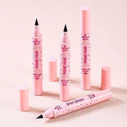 Makeup PAGE VINE Natural freckle Pen Double Head Eyeliner Long-lasting and easy to apply makeup freckle Eyeliner pen