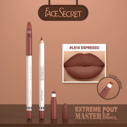 15 Color Matte Lip Liner Pen With Brush, Long Lasting Waterproof Velvet Matte Pencils - Smooth Application Makeup Kit Lip Makeup