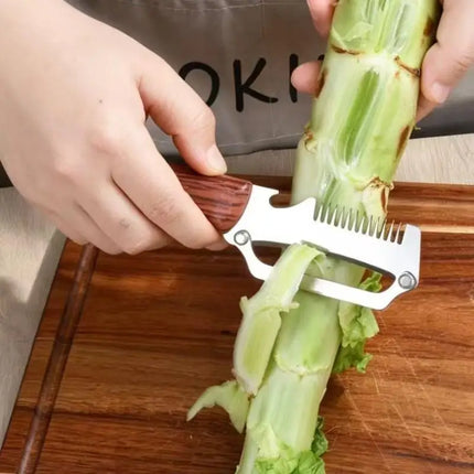 2-in-1 3-in-1 Multifunctional Vegetable Peeler With Bottle Opener For Peeling And Slicing Fruits Shredding Scallions