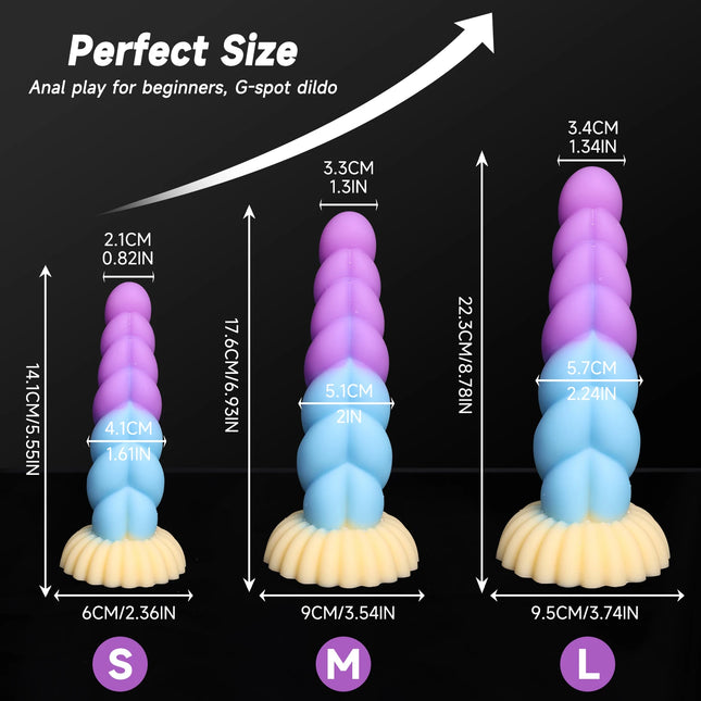 Fantasy Anal Plug Dildos Prostate Clit G-Point Stimualor Vagina Massage Butt Plug Soft Silicone Adult Sex Toys for Women and Men