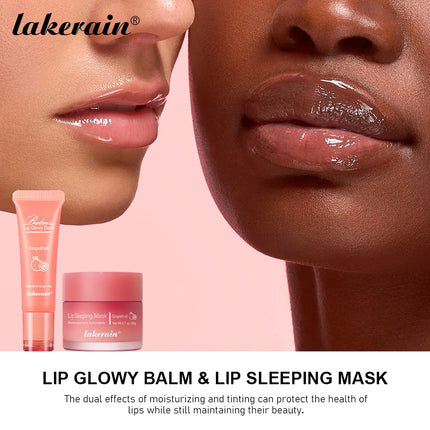 Lip Balm & Lip Mask Set Moisturizing Night Lips Care Multiple Colors Makeup Maintenance Lip Anti-Cracking Lip Oil Care Cosmetic