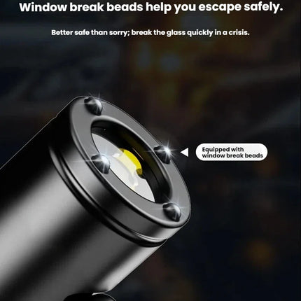 Portable Strong Light Mini LED Flashlight Magnetic Keychain Lamp Waterproof Cap Clip Lamp Type-C Charging for Hiking Camping