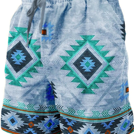 Men's Beach Pants Compass 3D Printed Shorts Men's Summer Breathable Shorts Fitness Street Shorts Men's Ropa Hombre
