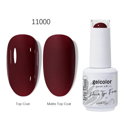 Arte Clavo HEMA TPO FREE Gel Nail Polish 15ML Long Lasting For Manicure Semi Permanent Nail Art UV LED Gel Varnish Nail Supplies