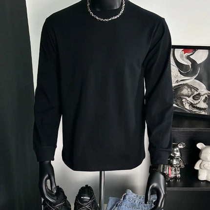 Men's Sweatshirt 2025 Trending Oversized Soft Comfortable Crewneck OMG I’M Text & Cartoon Black Cat Graphic Streetwear Top