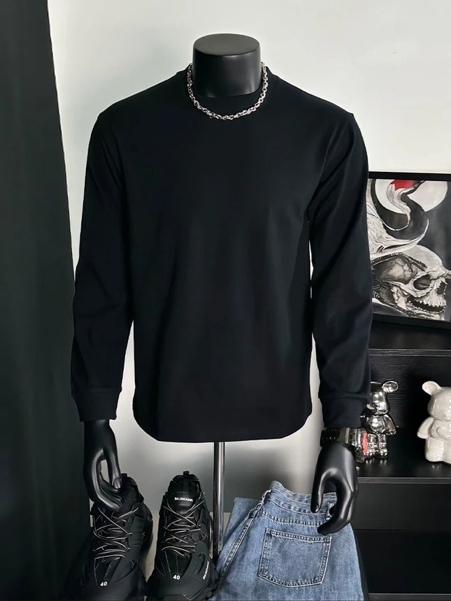 Men's Sweatshirt 2025 Trending Oversized Soft Comfortable Crewneck OMG I’M Text & Cartoon Black Cat Graphic Streetwear Top