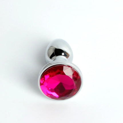 Mini Metal Anal Plug XXS Small Anal Dilator For Adult Men Women Butt Plug With Round Crystal Female Masturbation Anus Sex Toys