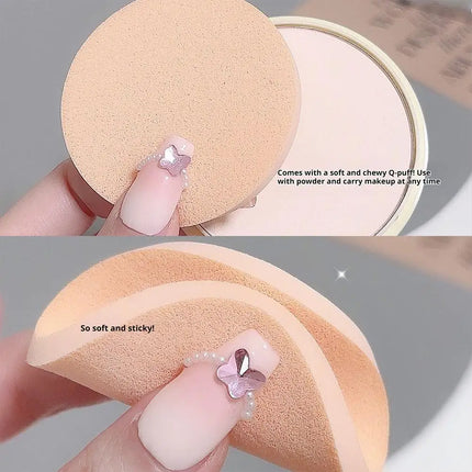 Soft Focus Makeup Natural Brightening Oil Control Concealer Waterproof Sweat Proof Longlasting Setting Powder Facial Cosmetics
