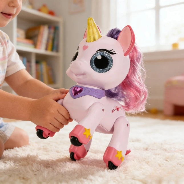 New Intelligent Remote Control Machine Pony Unicorn - Electronic Pet with Magic Wand, Girl's Birthday Gift & Children's Toy