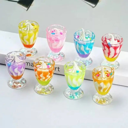10PCS 8*34MM Cute Resin  Bottle Charms Pendants Handmade Accessories Jewelry DIY Earring Necklace Keychain