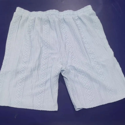Men's Jacquard Casual Shorts Summer Harajuku Solid Sweatpants Fashion Men Short Pants Retro Men Clothes Roupas Streetwear New