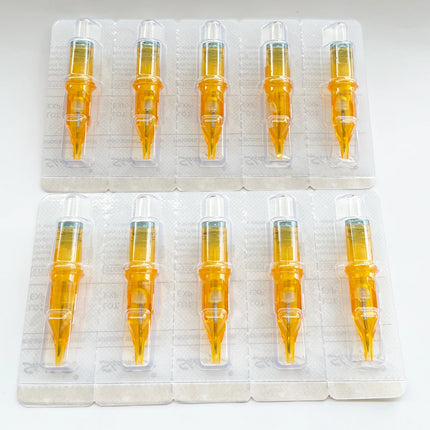 100/50/10 PCS Tattoo Needle Cartridge Tip Replacement 0.35MM RL/RS/RM/M1 For Permanent Makeup MTS Tattoo Machine Kit Eyebrow