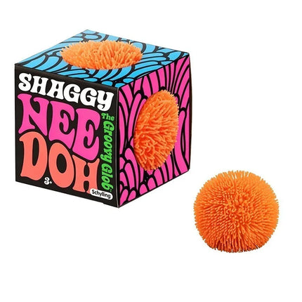 Needoh Mini 3 Pack Fuzz Ball Stress Teenie Squishy Sensory Toy The Groovy Glob Relief Fidget Non-Toxic Soft Balls for ADHD Gift