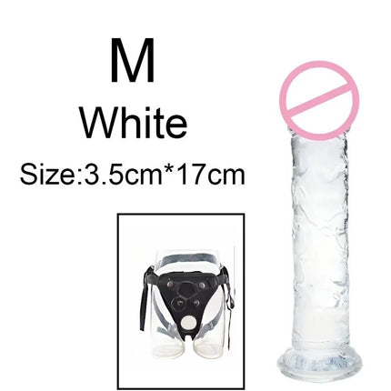 Wearable Strat on Penis Pants 6 Sizes Butt Plug Big Soft  Dildos Vaginal Masturbators Penis Suction Cup Dick Sex Toys for Women