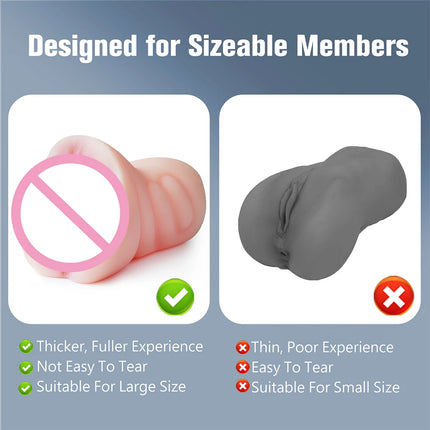 3 in 1 Pocket Pussy Male Masturbator Sex Toys for Men 3D Textured Sex Doll with Sexy Mouth Realistic Vagina Tight Anus Mens 18+