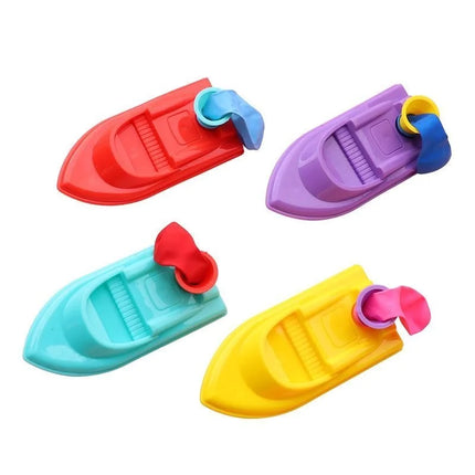 3PCS Colorful Balloon Powered Boat Boat Race Toy Funny Balloon Boat Outdoor Pool Party Beach Toys Gifts Pinata Filler Goodie Bag