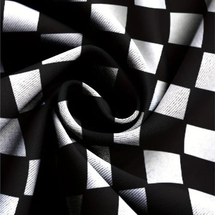 2026 Checkered Pattern Pants Street Pants Men's Side Pockets Elastic Drawstring Sweatpants Joggers Pants For Men Casual Trousers
