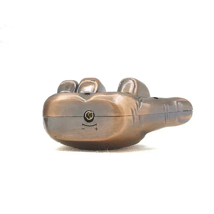 Funny Middle Finger Lighter with Fuk You Voice Windproof Jet Flame Portable Smoking Accessories Refillable Butane Men Gifts