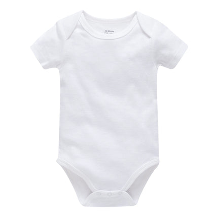 Blank White Baby Jumpsuit 100% Cotton Soft Newborn Baby Girls Romper Plain Baby Boys Clothing Muslin