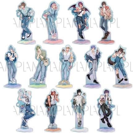 Anime Game Nu: Carnival Love Poping Stand Eiden Olivine Quincy Blade Dante Cosplay Acrylic Model Plate Standing Sign Doll Toy