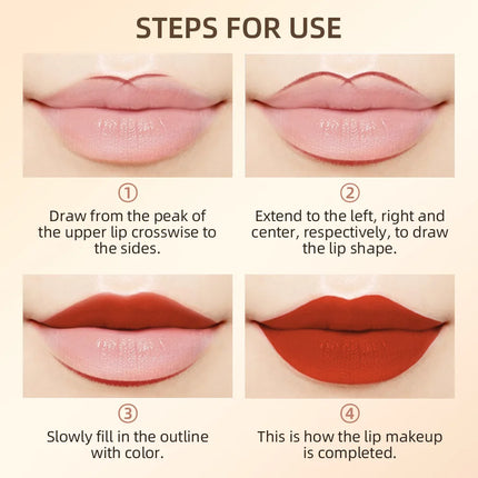 12-Piece Lip Liner Set - Long-Lasting, Waterproof, Nude Shades with Plant Squalane - Perfect Valentine's Day Gift for Her, Moist
