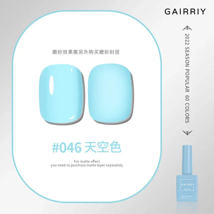 Gairriy 15ml Gel Nail Polish 60 Colors Glitter Soak Off UV LED Semi-Permanent Varnish Nail Art Salon Nail Polish Free Shipping