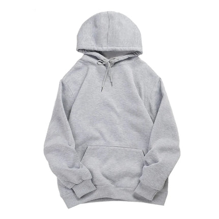 Autumn Winter Thicken Hoodies Fleece Warm Hoodie Men Women Casual Solid Color Sweatshirts Harajuku Long Sleeve Pullover Unisex