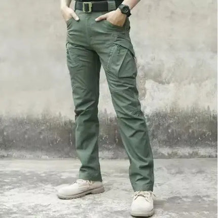 Wear Resistant Work Pant Man Multi-pocket Straight Cargo Trousers Outdoor Jogging Tactical Pants Spring Autumn Casual Trousers